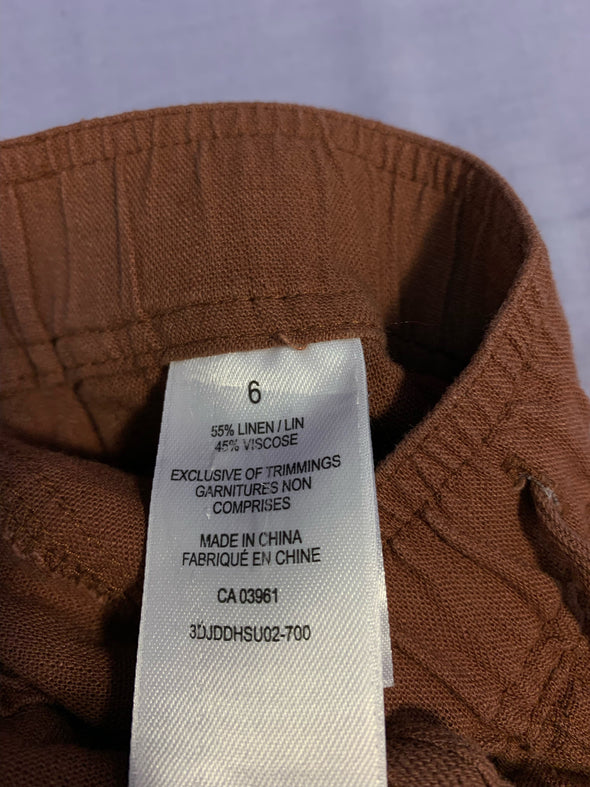 Ladies Elastic Draw String Waist Pants, Side & Back Pockets, NEW