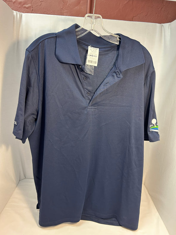 Men's Short Sleeve Golf Shirt, Navy, XL, New With Tags
