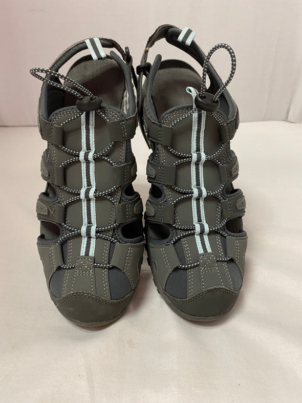 Men's Grey Sandals Size 10, Gently Used