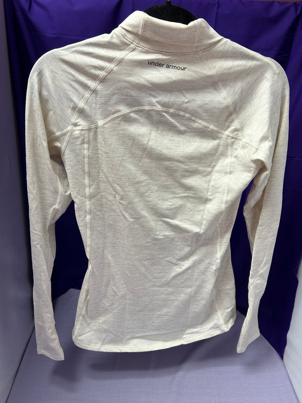LS Turtle Neck Cold Weather Pullover, Cream/Silver Size S/M