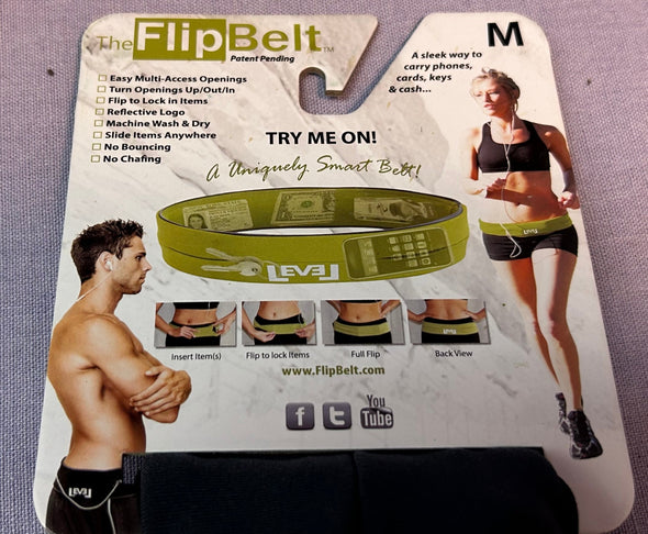 Women's Flip Belt, Grey Size Medium, Waist 29-32, NEW