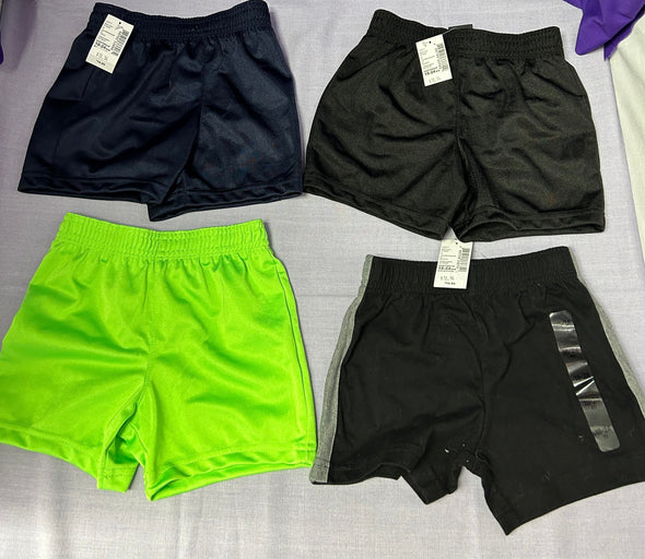 4 Pair Toddler Sports Shorts, Size 18-24 Months, New With Tags