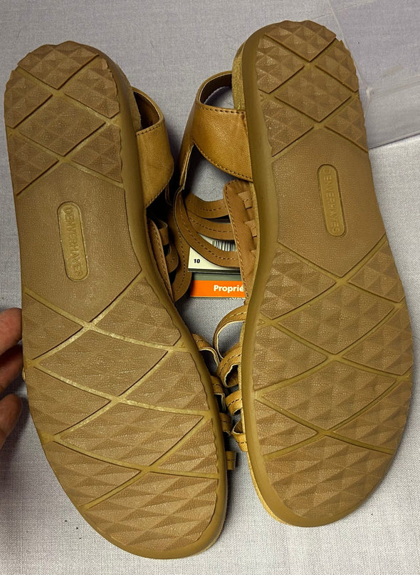 Summer Sandals, Tan, Size 10, NEW With Tags