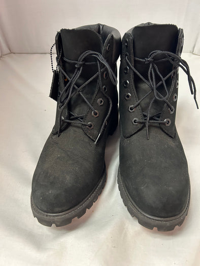 Classic Unisex Suede Boots, Black, Size 10.5, Like New