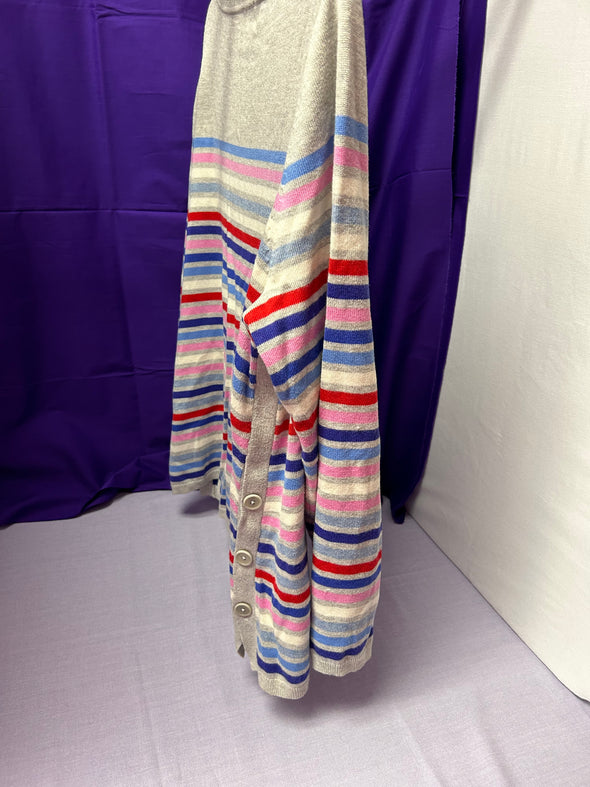 Ladies Long Sleeve Stripe XL Sweater, New Condition
