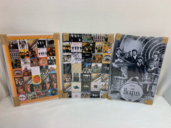 5 Commemorative Sepia Wall Plaques, 8" x 12"