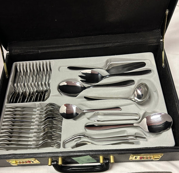 Stainless Steel Flatware In Chest, New in Original Packaging
