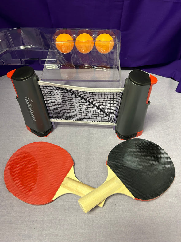 Table Tennis/Ping Pong Portable Sport Game, 2 Paddles, 3 Balls, Net NEW