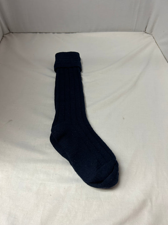 Knee Socks, Size Medium, Black 19" Length