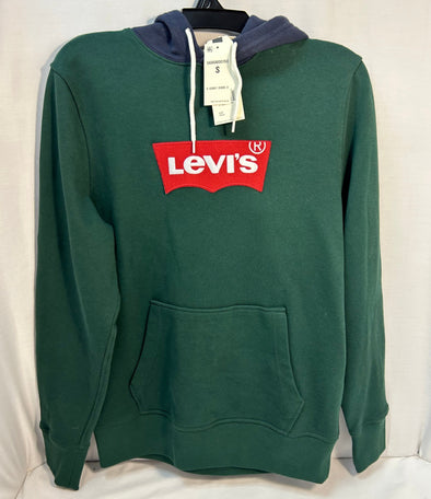 Green/Navy Hoodie, Size Small