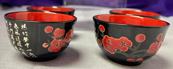 6 Piece Japanese Style Hand Painted Tea Set