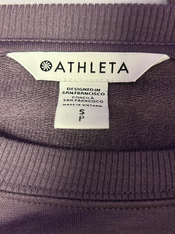 Long Sleeve Athletic Sweat Shirt, Purple, Size Small, New With Tags