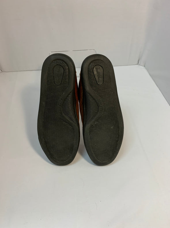 Slip-On Golf Shoes Velcro Closure, Tan Size 10,