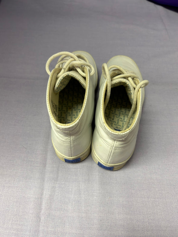 Women’s High Top Running Shoes, White Size 5.5