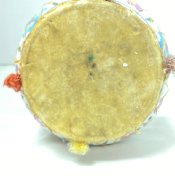 Turkish Hand Drum, Hide Bottom, Multi Colour, 12",