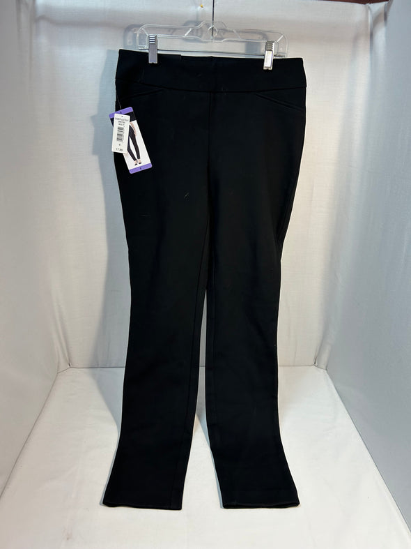 Ladies Black Pull-On Pants, Size 4, New