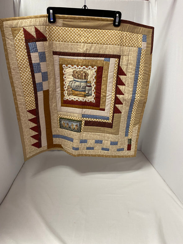 Hand Crafted Quilted Gingerbread Cookies Wall Hanging 25 x 25