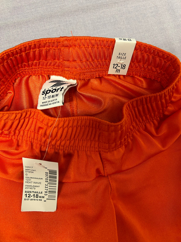 3 Pair Toddler Sports Shorts, Size 12-18 Months, New With Tags
