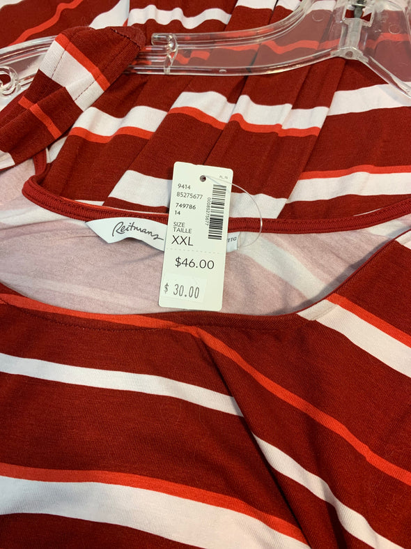 Red Striped Maxi Dress (XXL)