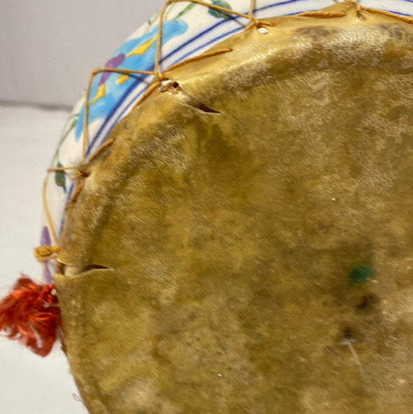 Turkish Hand Drum, Hide Bottom, Multi Colour, 12",