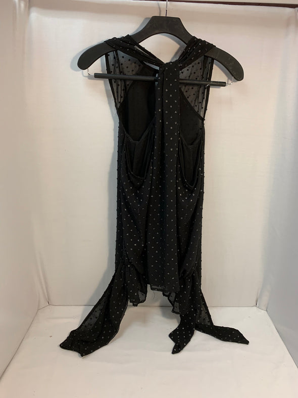 Black top with Glitter Accents (XS)