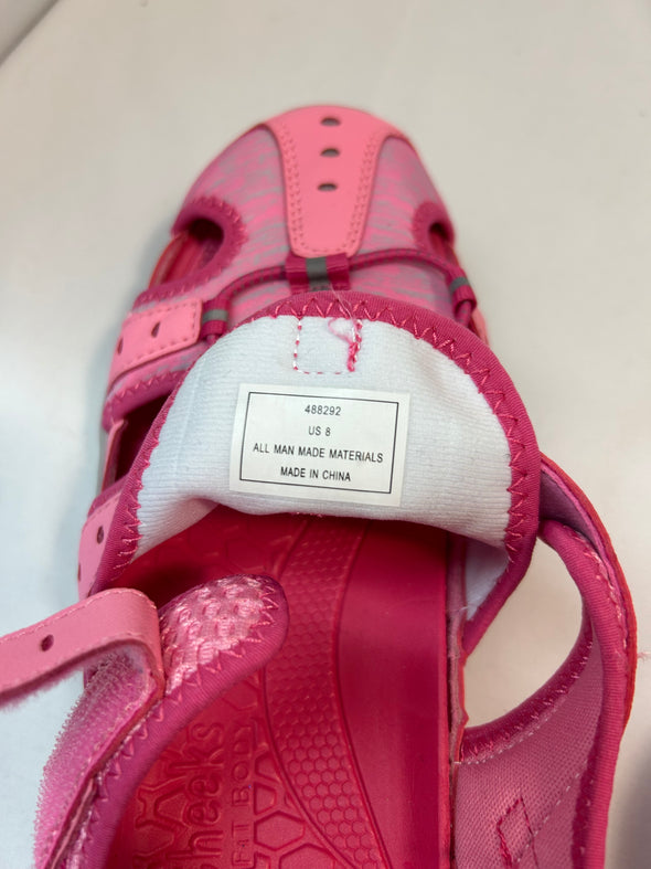 Round Toe Summer Sandals, Pink, Ladies Size 8